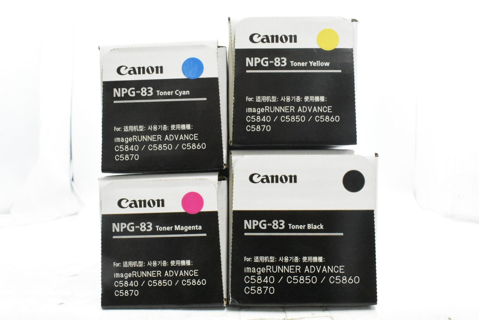 CANON 純正 トナー NPG-83 4色 シアン マゼンタ イエロー ブラック キャノン IT4WW3GYK390-D-N47-byebye