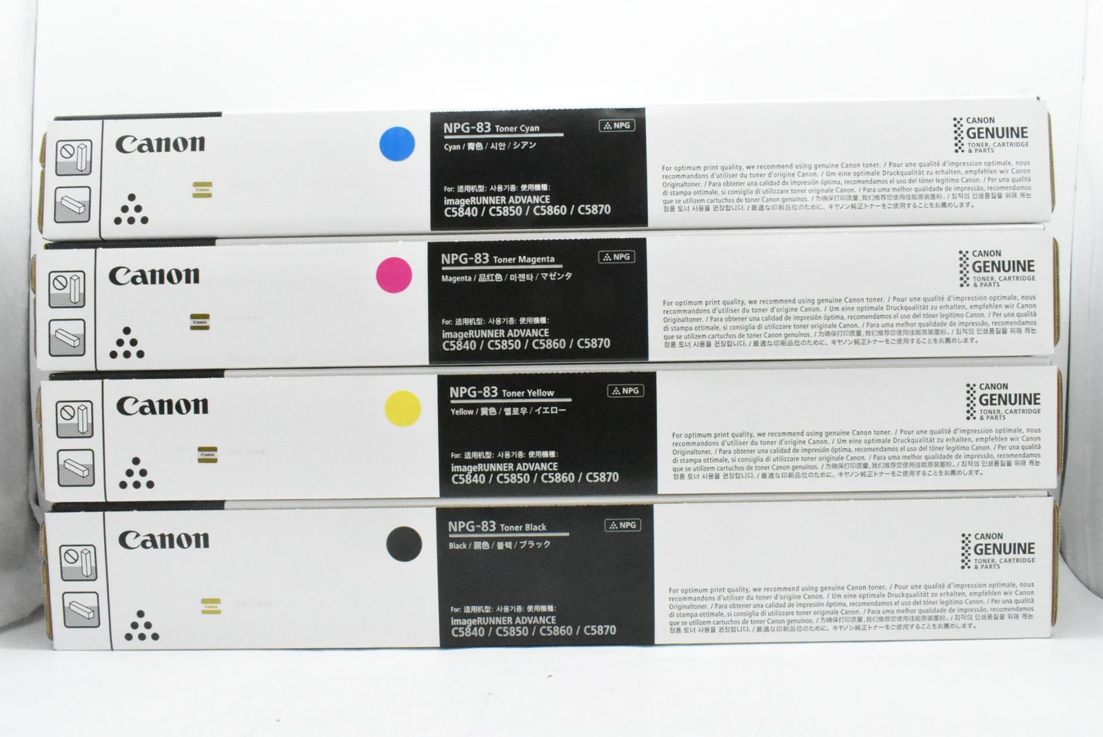 CANON 純正 トナー NPG-83 4色 シアン マゼンタ イエロー ブラック キャノン IT4WW3GYK390-D-N47-byebye