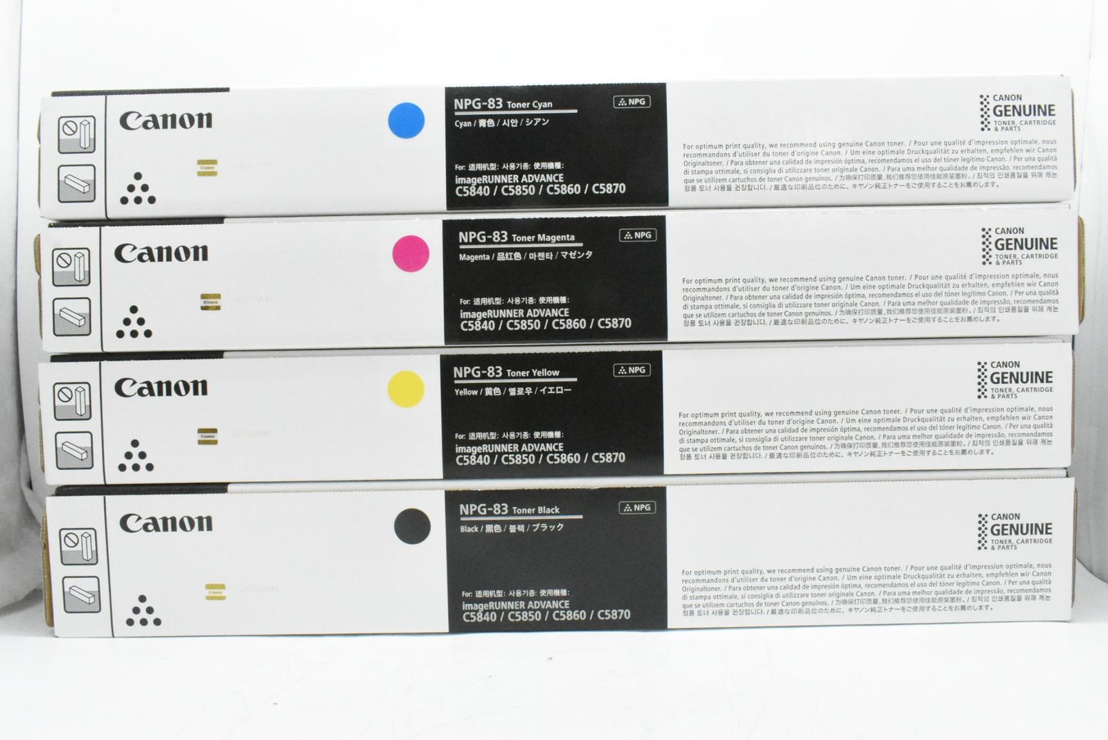 CANON 純正 トナー NPG-83 4色 シアン マゼンタ イエロー ブラック キャノン IT4DQLX5R540-D-N47-byebye