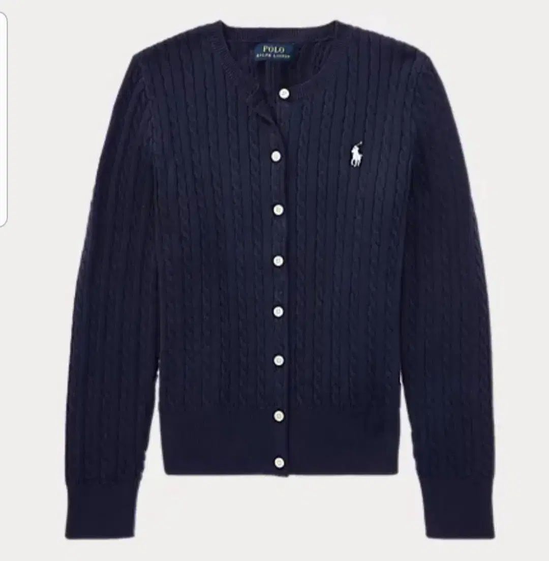 ポロ ガールズ カーディガン HUNTER ネイビー XL