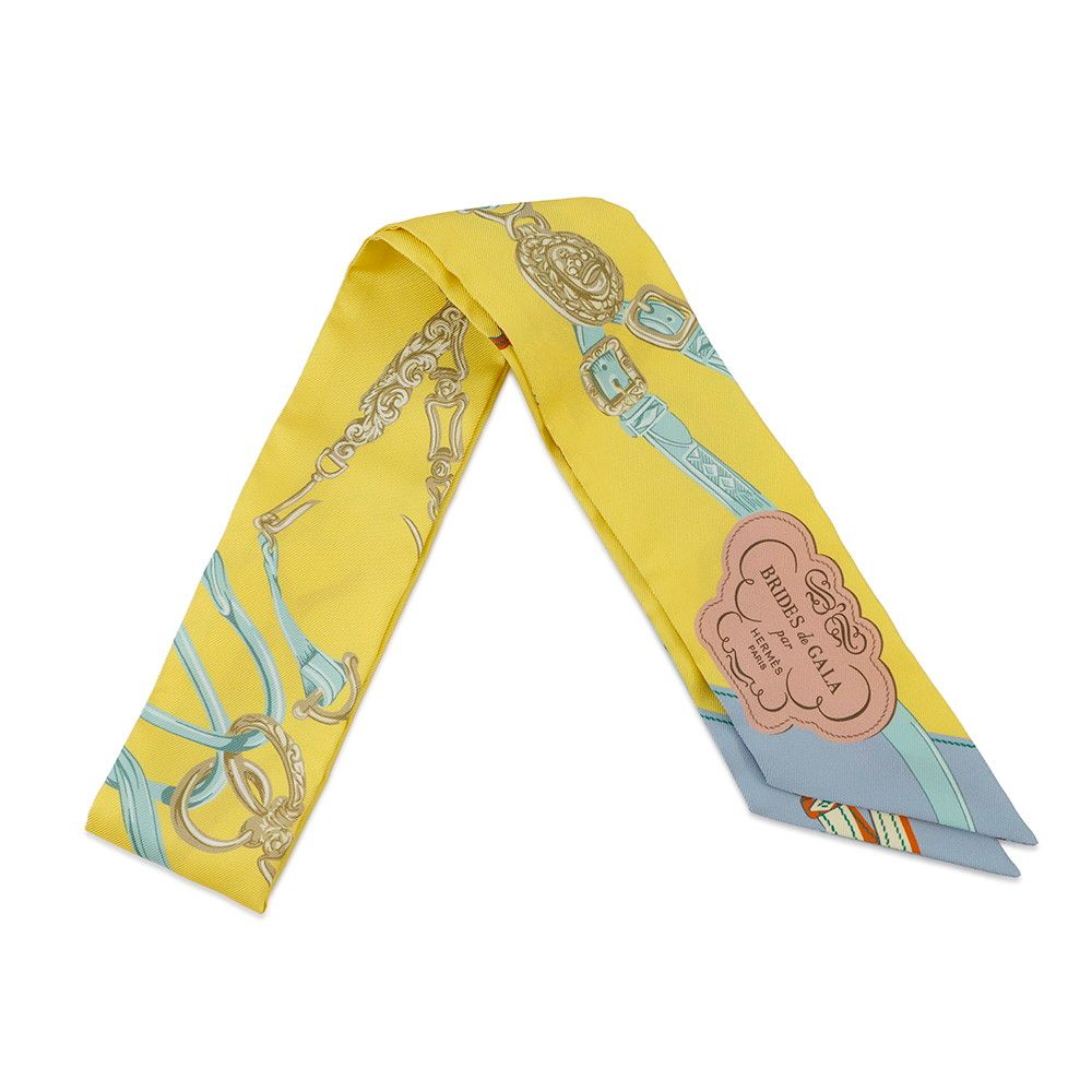 エルメス スカーフ ツイリー ブリッド ドゥ ガラアップリケピケ HERMES シルク 2025春夏