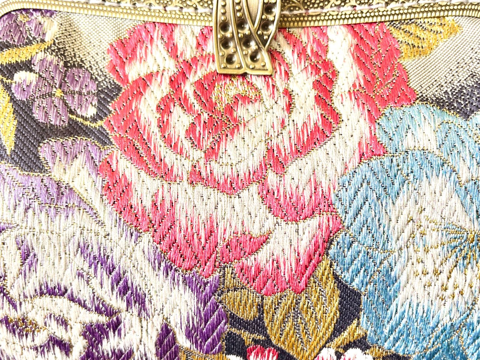 和風クラッチバッグ