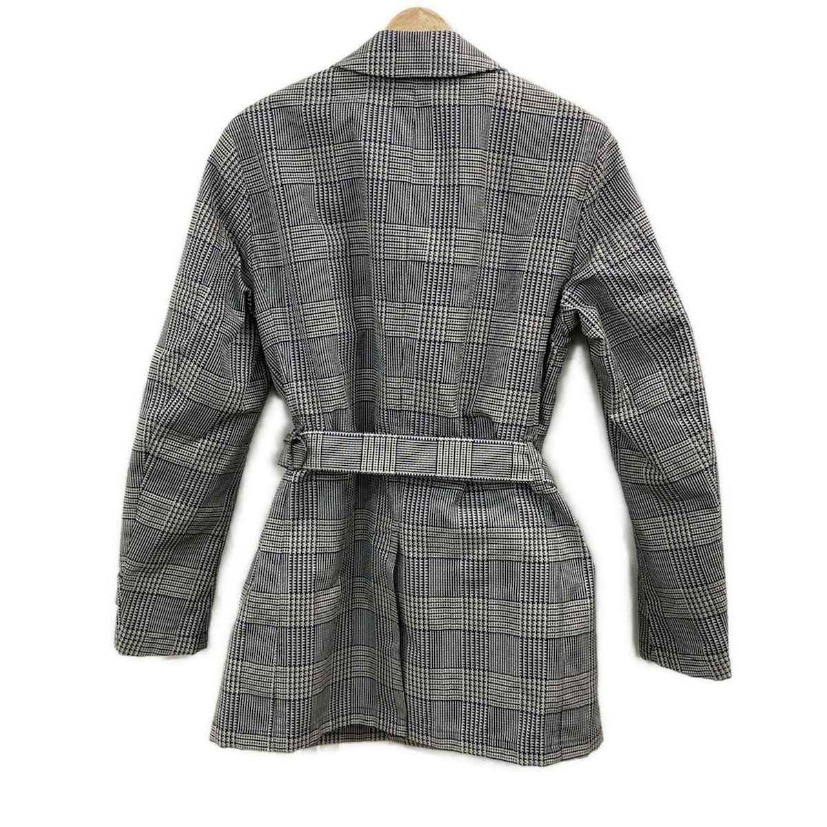 HERNO ヘルノ コート サイズ48 M メンズ - ライトグレー×ダークネイビー 長袖 チェック柄 春 秋