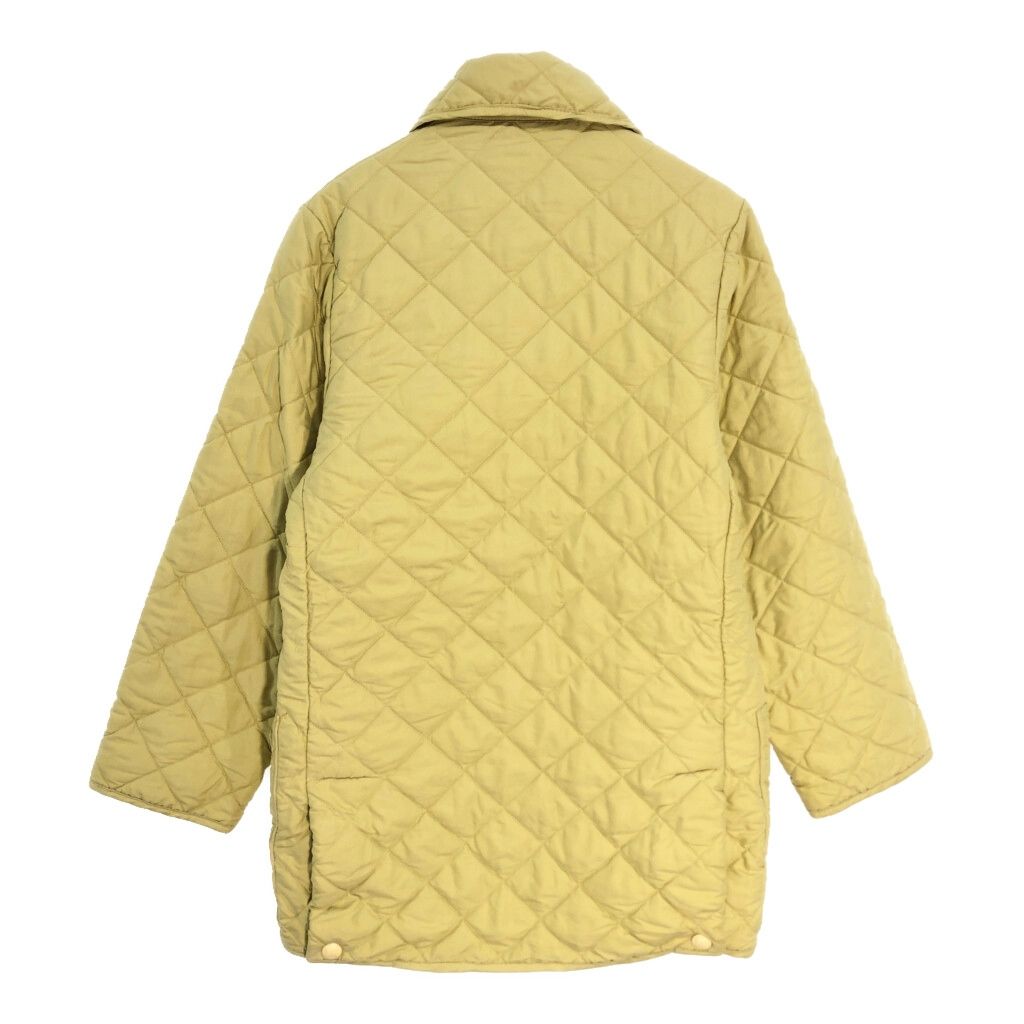80年代 イングランド製 Burberrys バーバリーズ キルティングジャケット イエロー レディース L相当 古着 V6868
