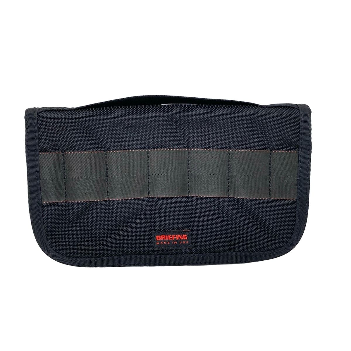 BRIEFING ブリーフィング 小物入れ 黒 マルチケース ラウンドファスナー