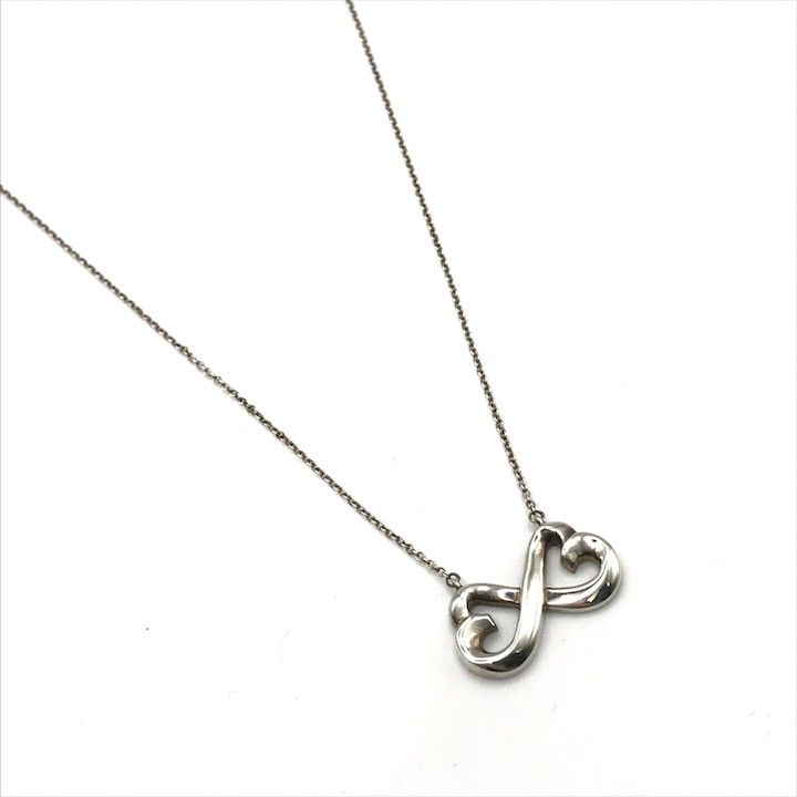 美品 ティファニー ラビングハート ネックレス レディース シルバー 925 TIFFANY&Co.（ティファニー） ネックレス パロマ ピカソ ラビング