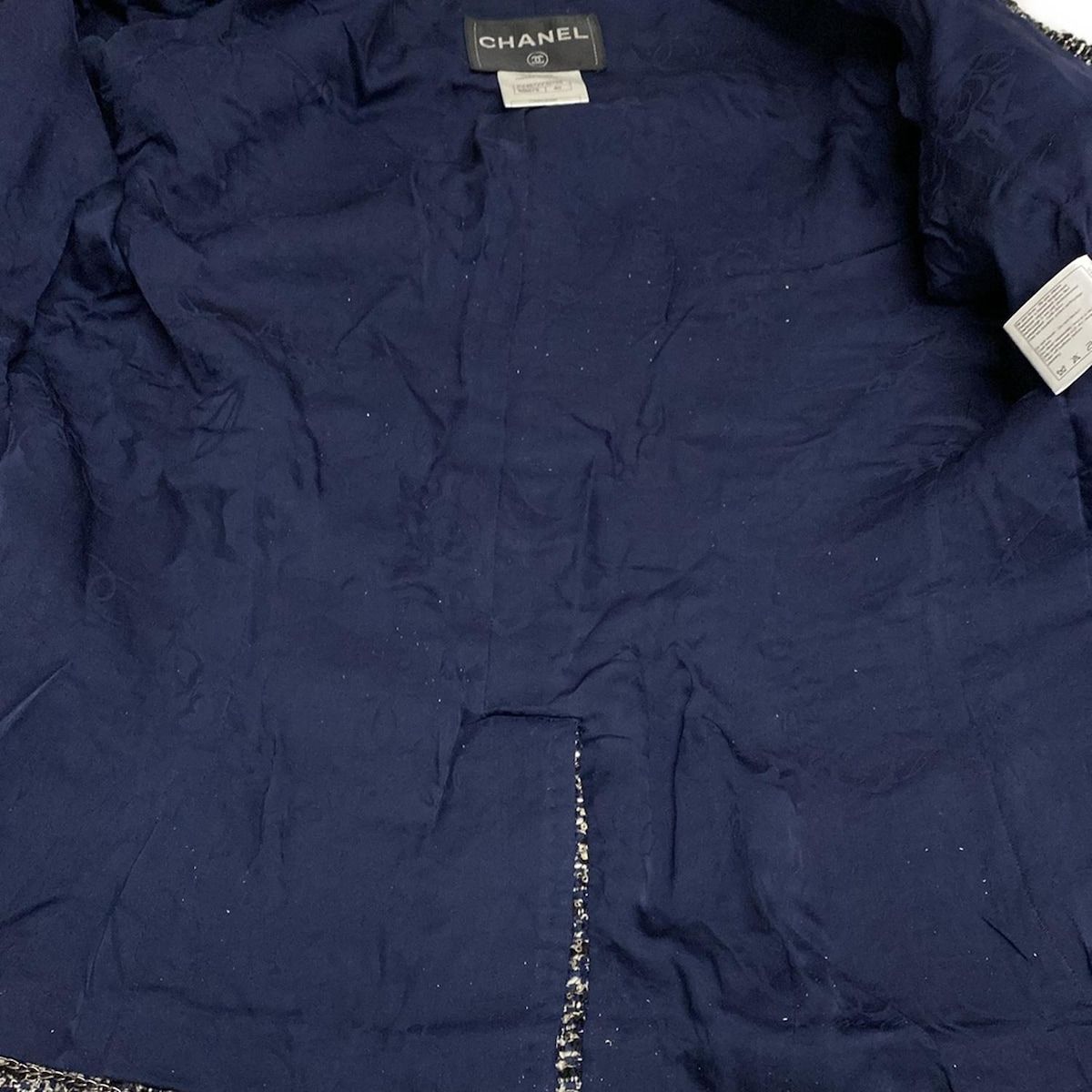 ネイビー×白×マルチ