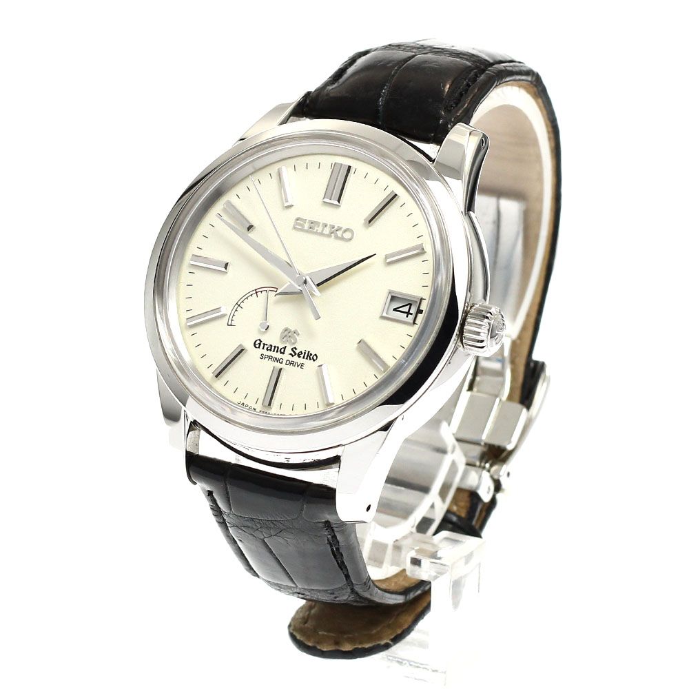 セイコー SEIKO 9 R 65 0 AX SBGA 057 グランドセイコー パワーリザーブ スプリングドライブ メンズ _916820