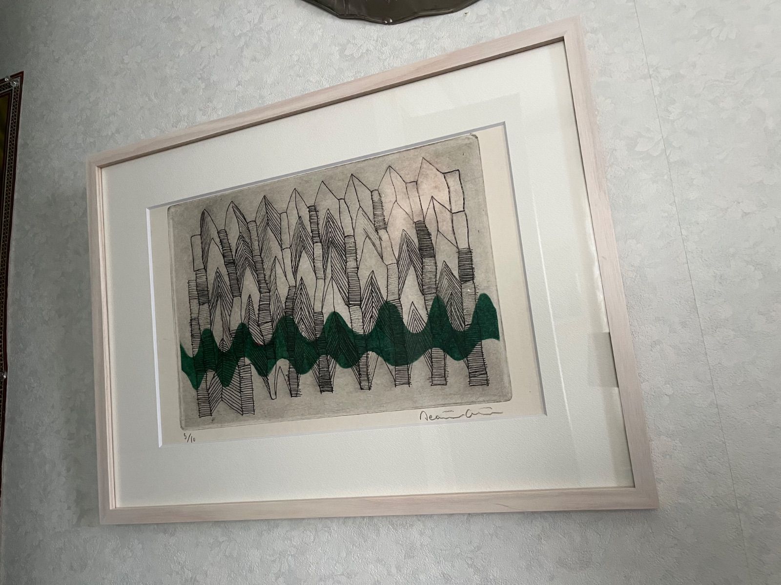 版画　新品額入り　ジニー・キム　サイン、エディション番号有り 額入り版画 ジニー・キム エディション番号、サイン有り 新品額