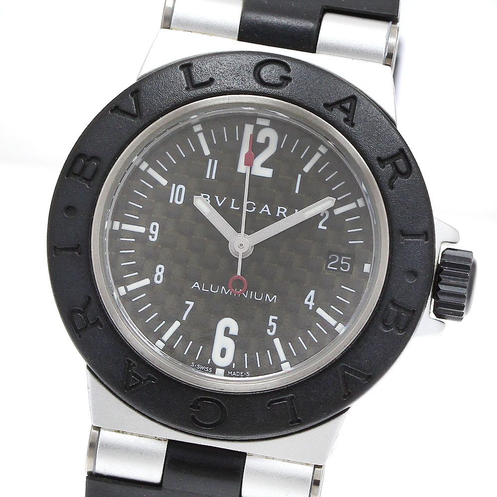 ブルガリ BVLGARI AL29TA アルミニウム デイト クォーツ レディース _916260