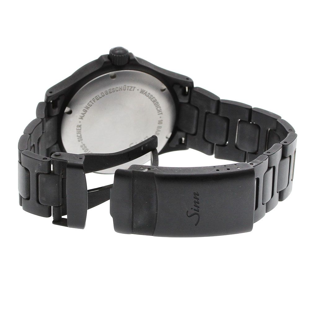  ジン Sinn 656 デイト 自動巻き メンズ保証書付き_909668 ビッグシルエット 自動巻き時計 腕時計(アナログ)