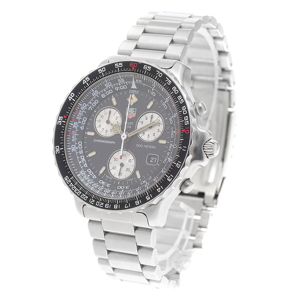 タグホイヤー TAG HEUER 530 306 パイロット クロノグラフ クォーツ メンズ_909707