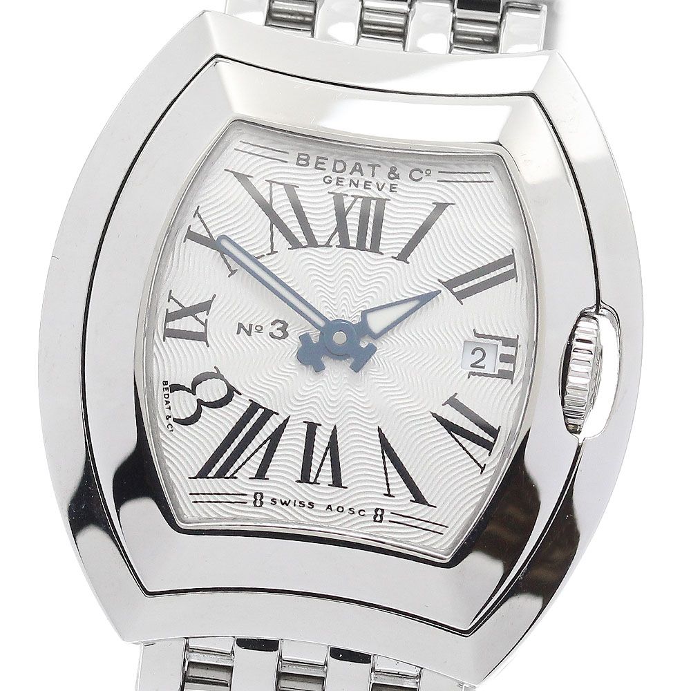 ベダ＆カンパニー BEDAT-Co 334 トノーウォッチ No.3 デイト クォーツ レディース 保証書付き_917309