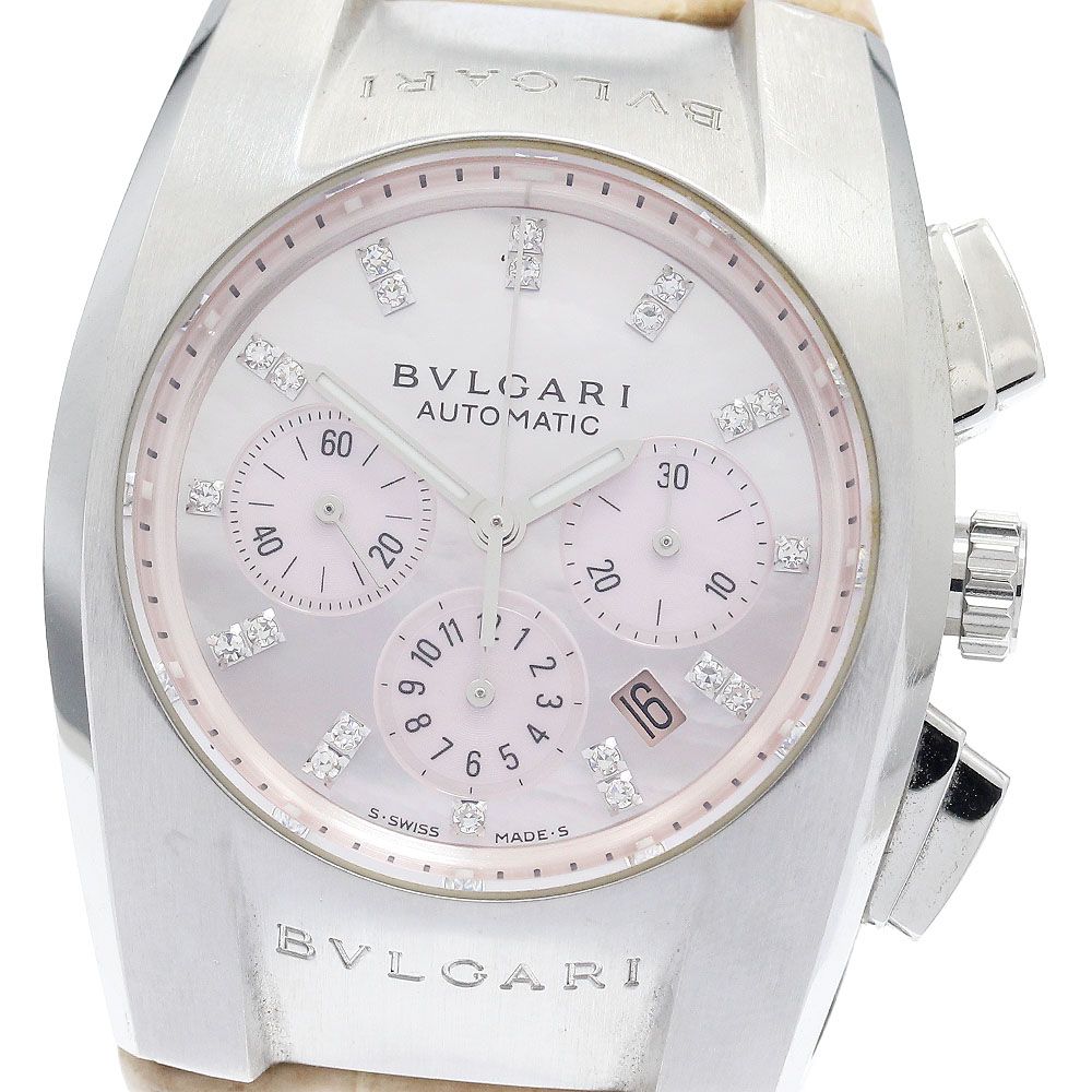 ブルガリ BVLGARI EG35SCH エルゴン クロノグラフ ダイヤモンドインデックス 自動巻き ボーイズ_917551