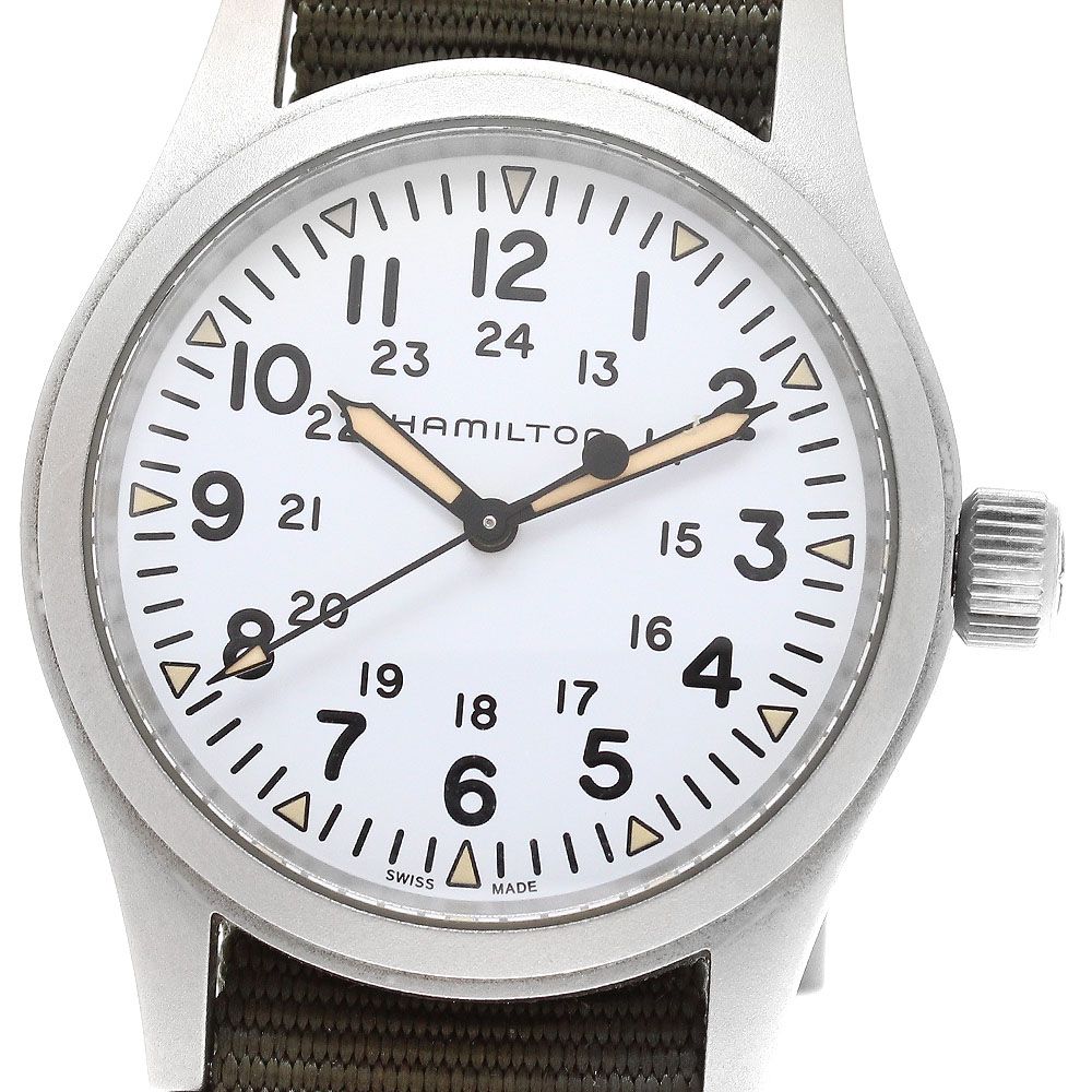ハミルトン HAMILTON H694390 カーキ フィールド メカニカル 手巻き メンズ 箱 保証書付き_917620