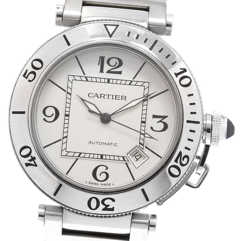 カルティエ CARTIER W31080M7 パシャ シータイマー デイト 自動巻き メンズ_909648