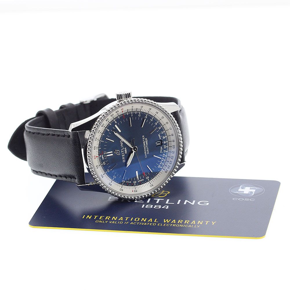 ブライトリング A 17325 ナビタイマー デイト 自動巻き メンズ保証書付き_914111