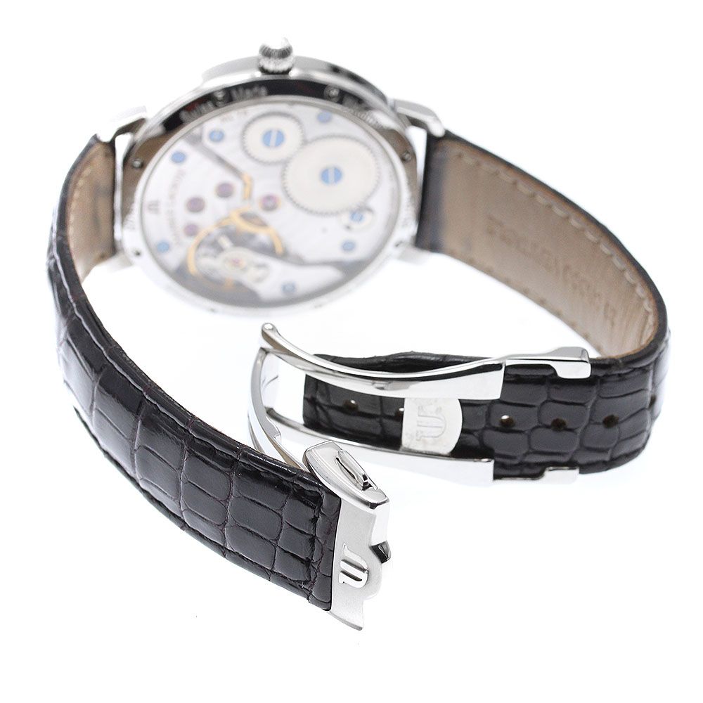  モーリスラクロア MAURICE LACROIX MP 6198 マスターピース スモールセコンド レトログラード 手巻き メンズ_917182 手巻き時計 腕時計(アナログ)