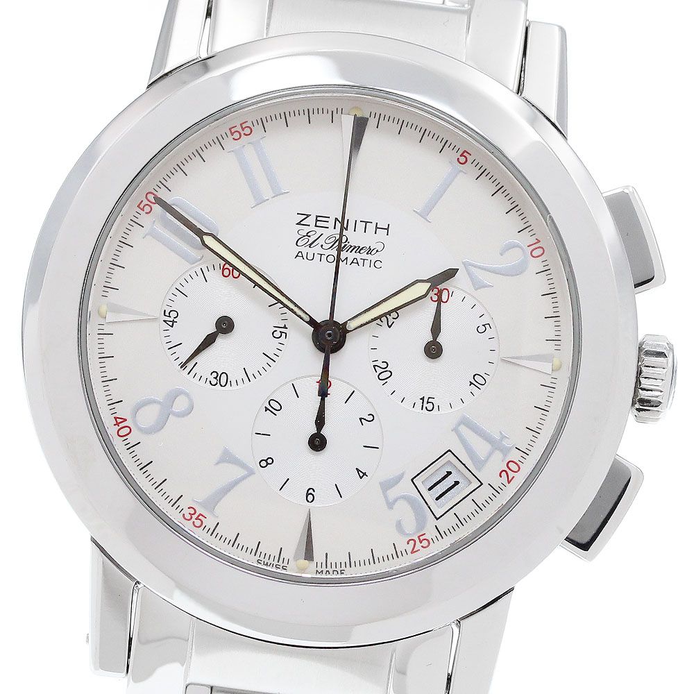 ゼニス ZENITH 01 02.0450.400 ポートロワイヤル クロノグラフ デイト 自動巻き メンズ 保証書付き_914416