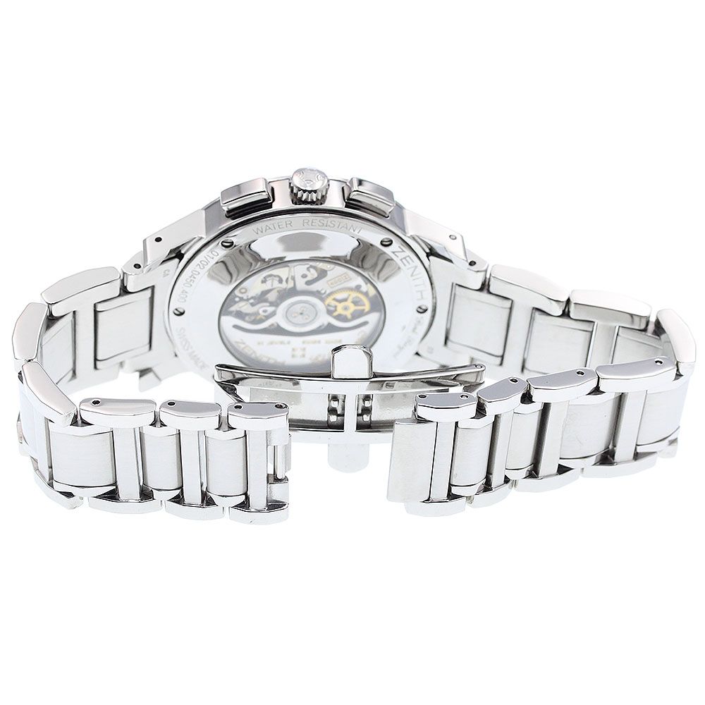  ゼニス ZENITH 01 02 0450 400 ポートロワイヤル クロノグラフ デイト 自動巻き メンズ 保証書付き_914416 自動巻き時計 腕時計(アナログ)