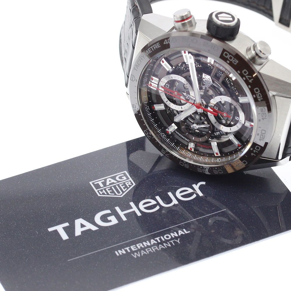 タグホイヤー TAG HEUER CAR 201 U 0 カレラ Cal ホイヤー01 クロノグラフ 自動巻き メンズ 保証書付き_917585