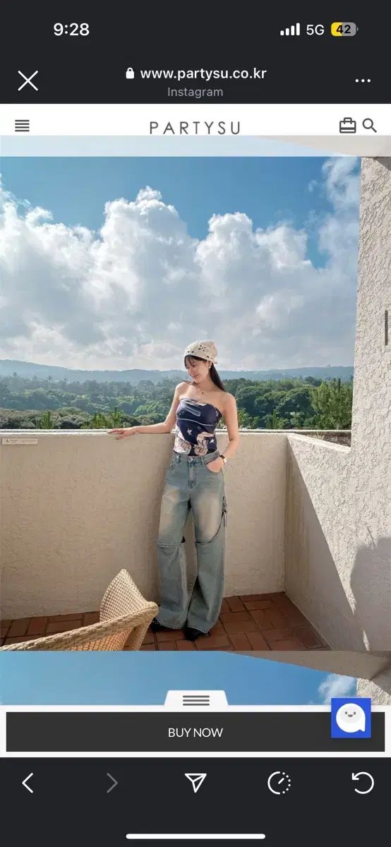 パーティーSU ウェスタンデニムパンツS