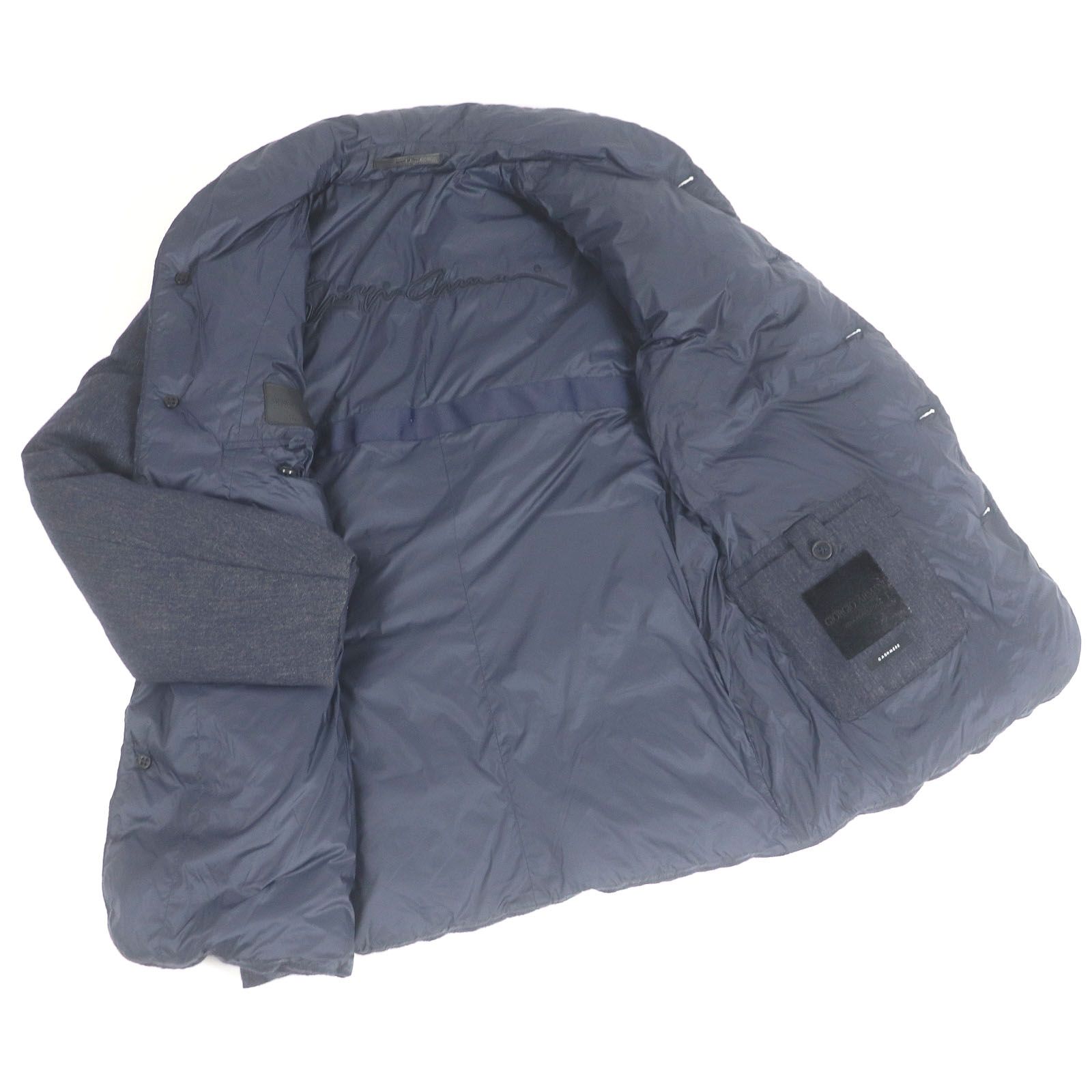 美品□GIORGIO ARMANI ジョルジオアルマーニ カシミヤ100％ ダウン