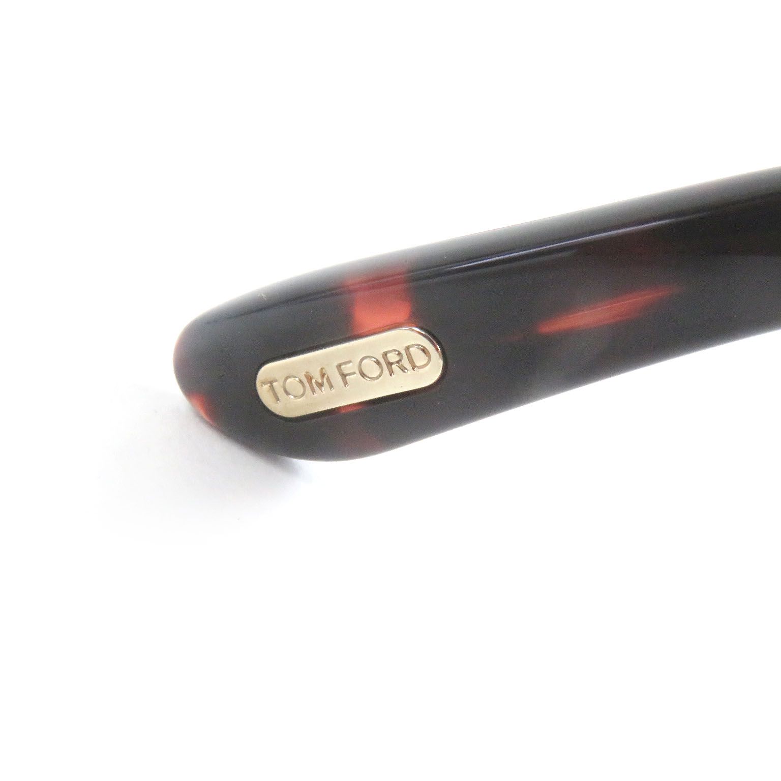 極美品□TOM FORD トムフォード TF5878-B マーブル柄 ウェリントン  