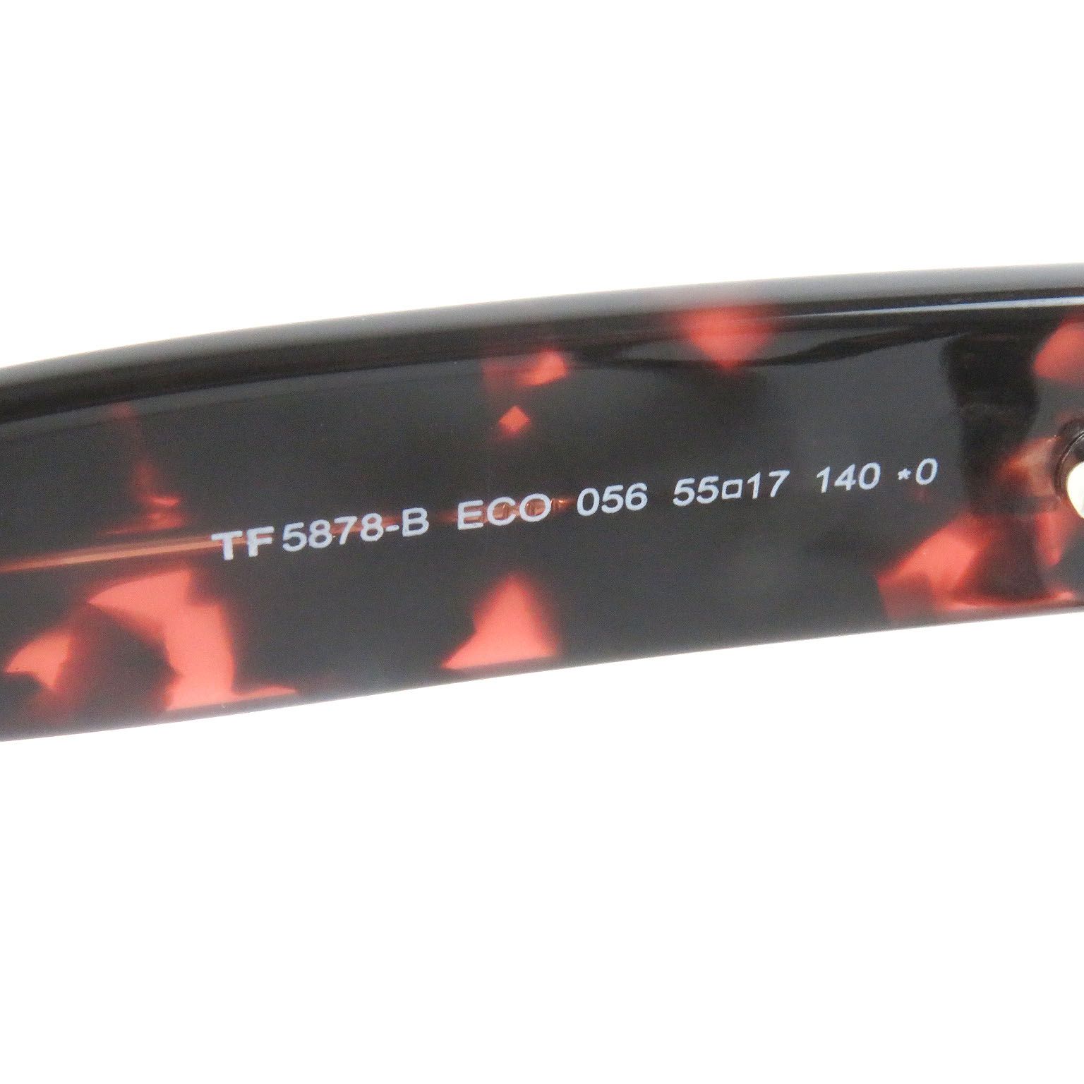 極美品□TOM FORD トムフォード TF5878-B マーブル柄 ウェリントン  