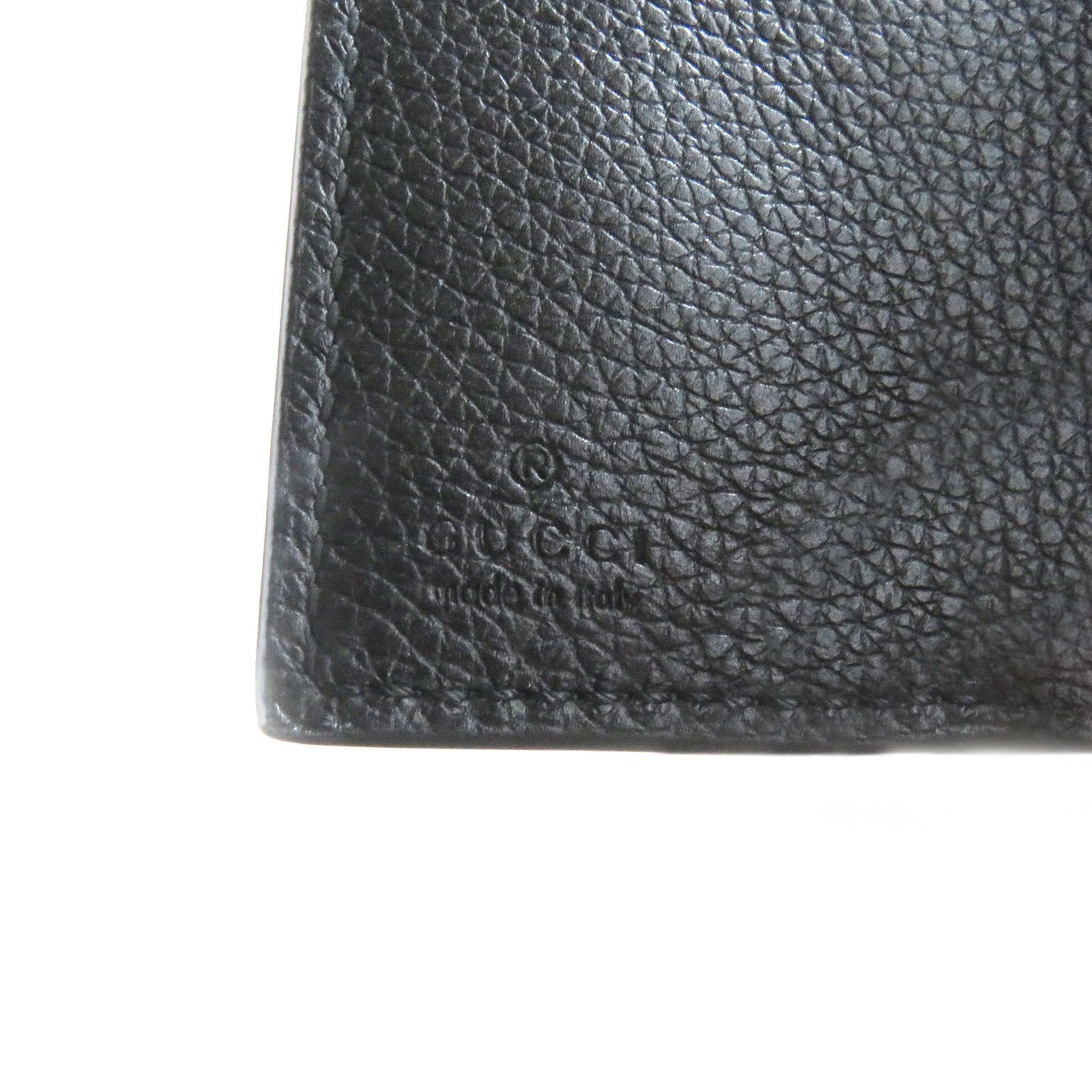 未使用品□GUCCI グッチ 736151 レザー エンボスロゴ コンパクト 