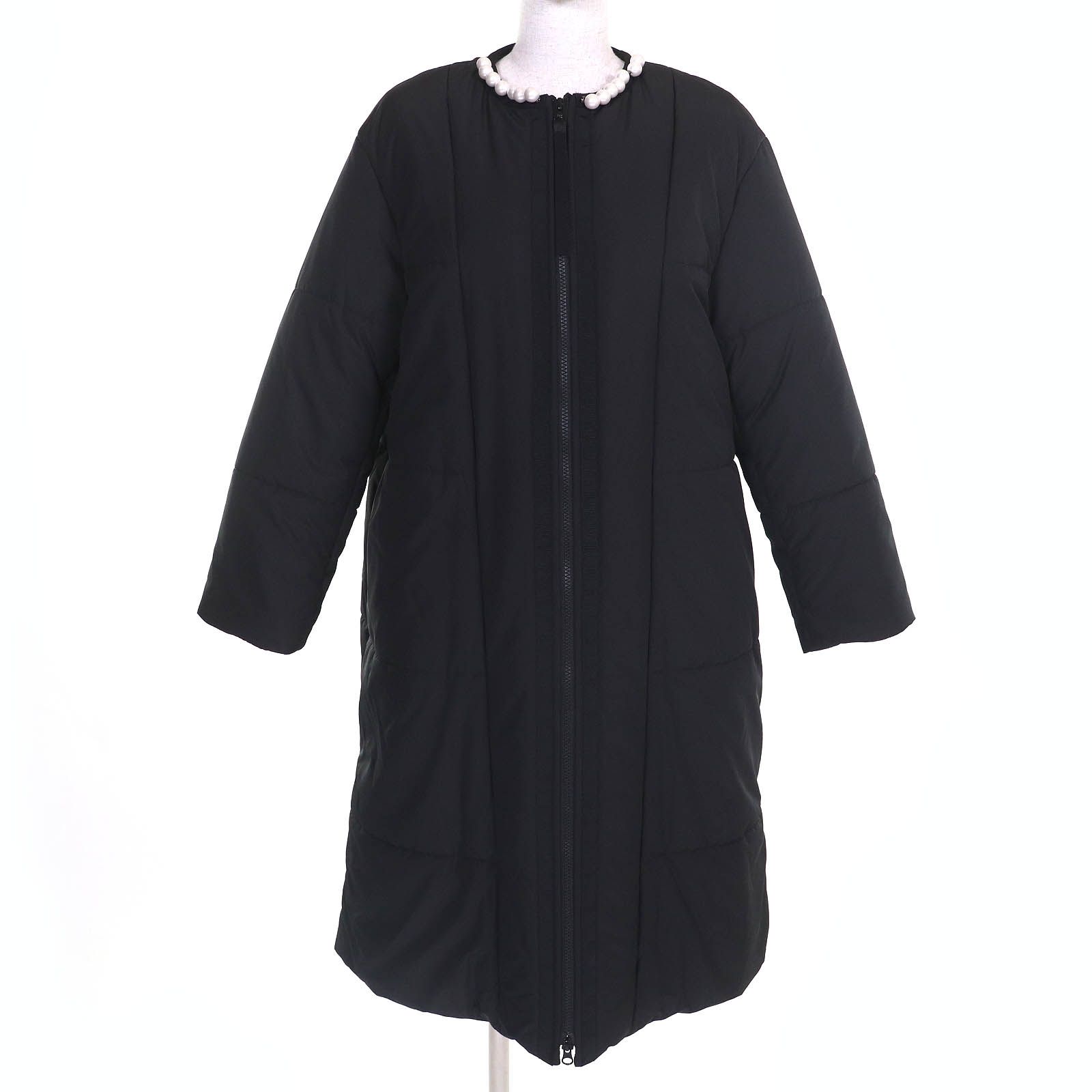 極美品△YOKO CHAN ヨーコチャン YCC-620-140 Pearl Warm Coat