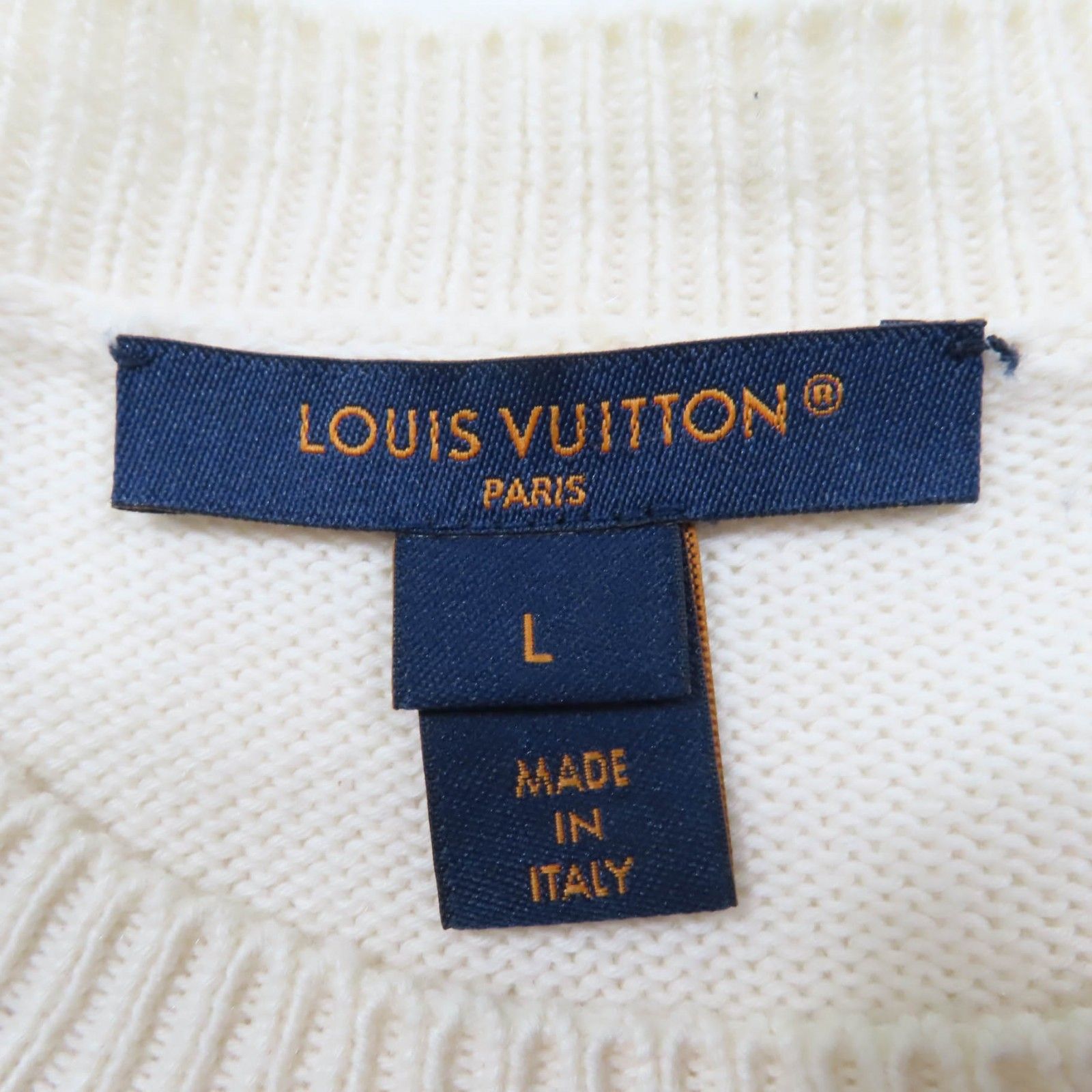 美品☆LOUIS VUITTON ルイヴィトン 23AW コットン カシミヤ LOUIS 4