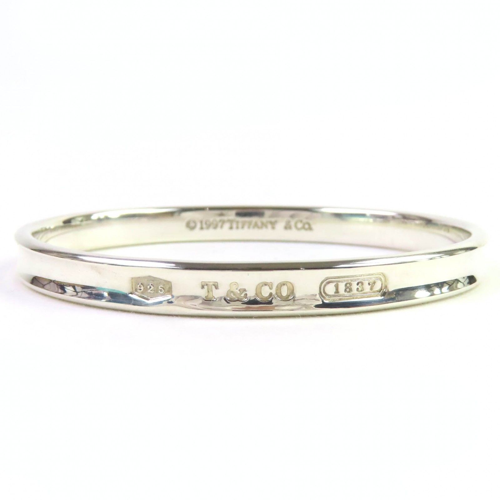美品△TIFFANY&Co. ティファニー 1837 ナロー バングル SV925 
