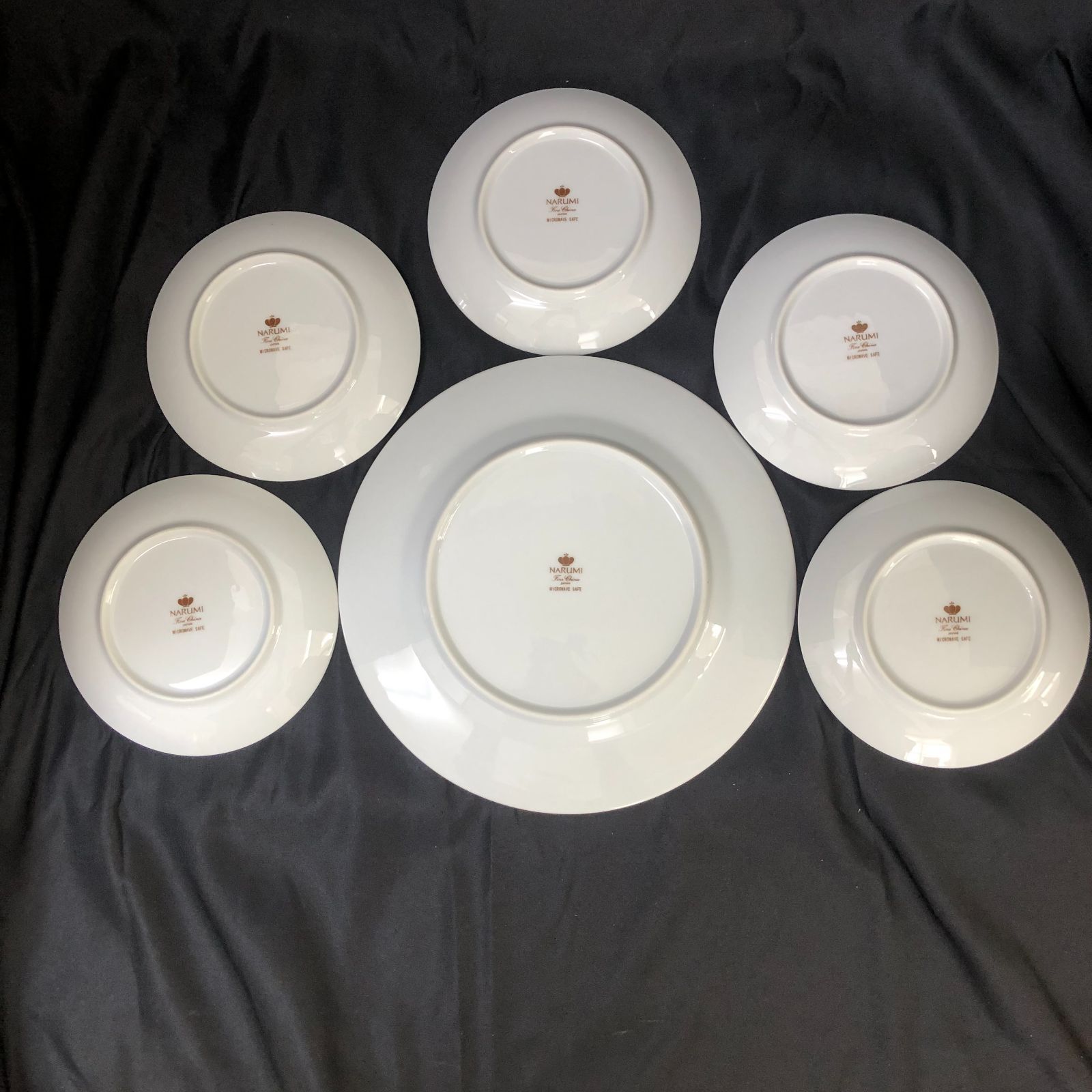 ナルミの大皿 NARUMI ナルミ 皿 パーティーセット 草花 大皿1枚 小皿5枚 NA003