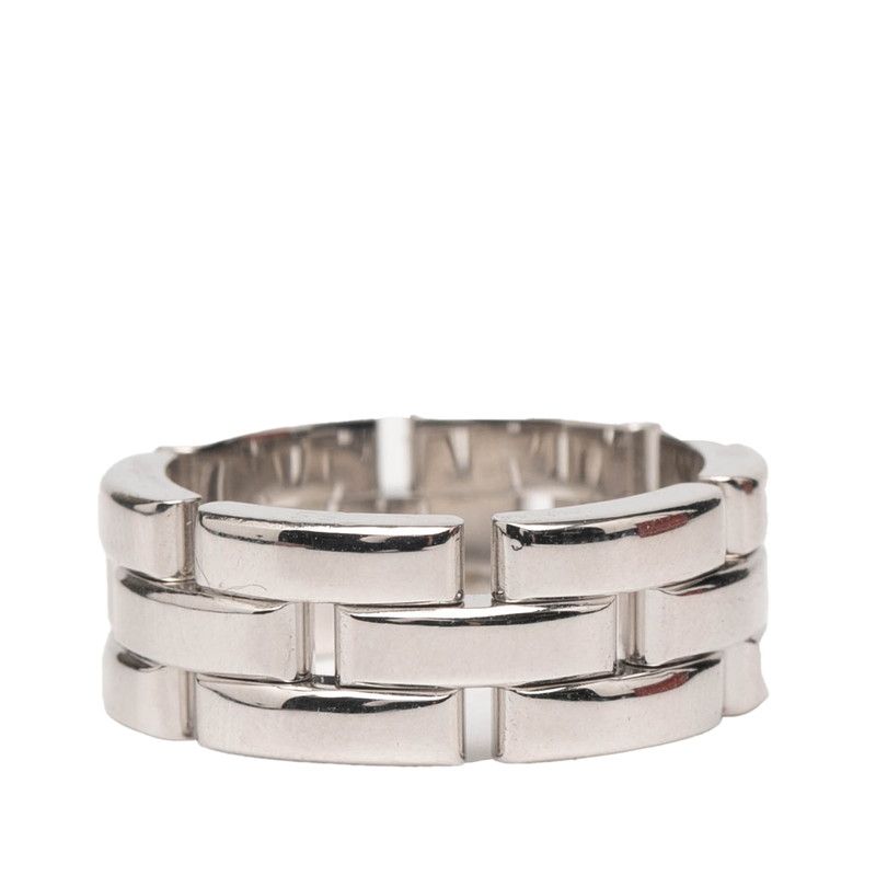 カルティエ マイヨン パンテール リング 指輪 55 K18WG ホワイトゴールド メンズ CARTIER 1-0235797