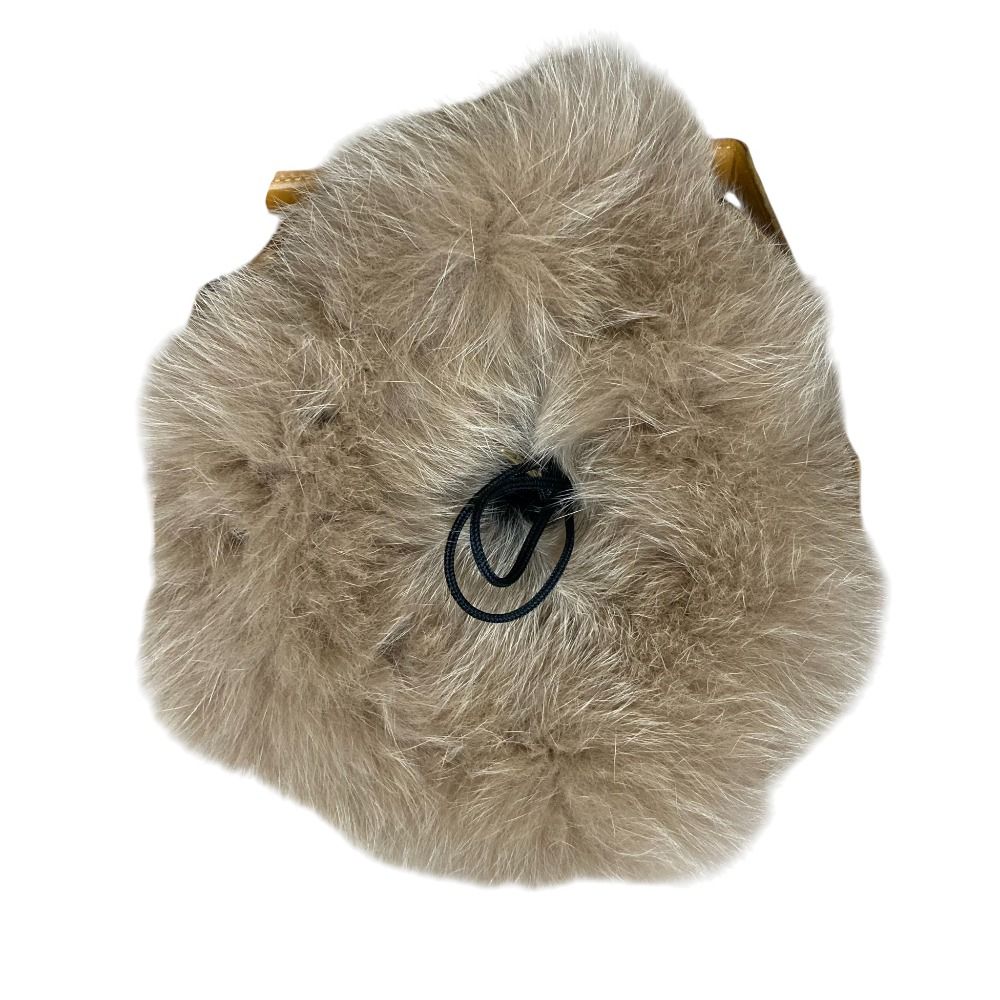 LUDLOW ラドロー バケット レザー ファー かごバッグ ハンドバッグ キャメル レディース 古着 DECORATOM_COM_BR