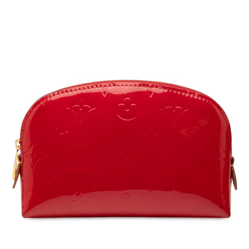 ルイ ヴィトン モノグラム ヴェルニ ポシェットコスメティック M91496 ポムダムール パテントレザー レディース LOUIS VUITTON 1-0236484