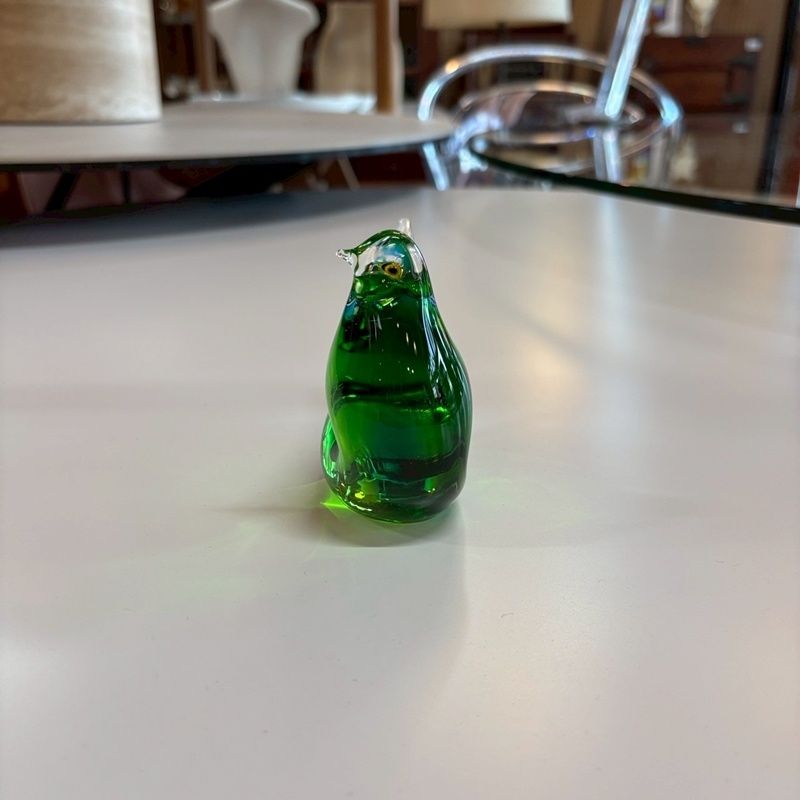 マルティグラス ガラス 鳥 グリーン 置物 約11cm MultiGlass トリ