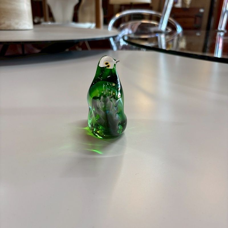 マルティグラス ガラス 鳥 グリーン 置物 約11cm MultiGlass トリ