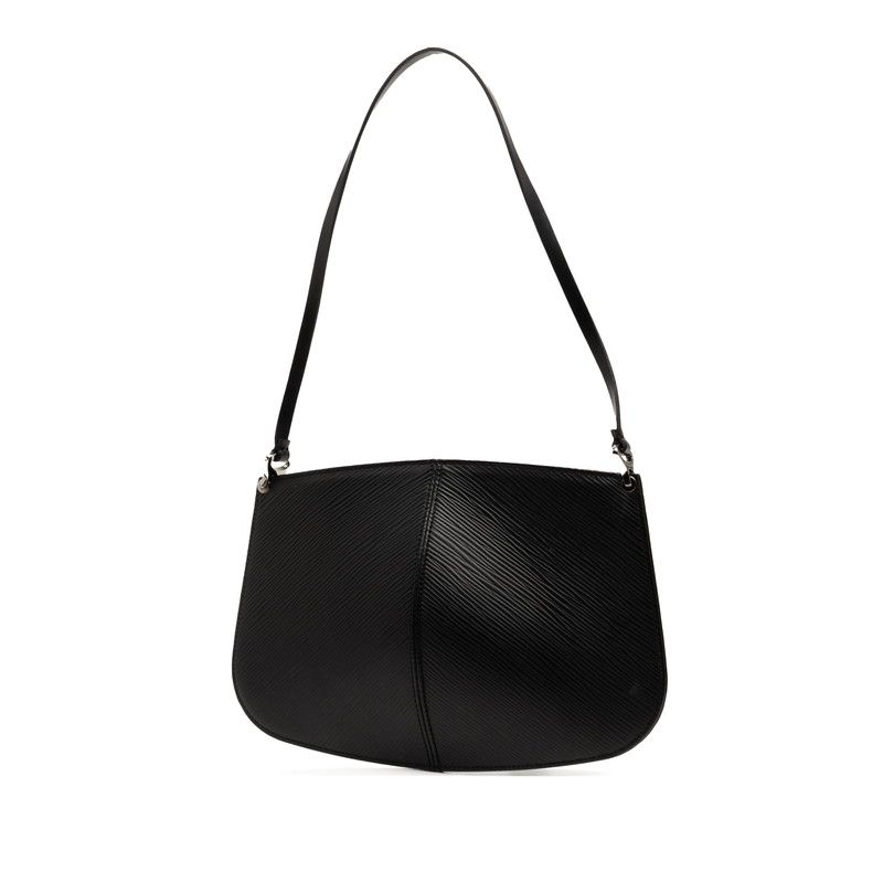 ルイ ヴィトン エピ ポシェット ドゥミ リュンヌ ポーチ ハンドバッグ M52622 ノワール ブラック レザー レディース LOUIS VUITTON 1-0237607