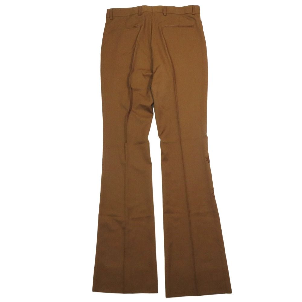 22 AW DIOR ディオール × TRAVIS SCOTT CACTUS JACK カクタスジャック スラックス フ パンツ コラボロゴ刺繍 48 ブラウン メンズ 古着