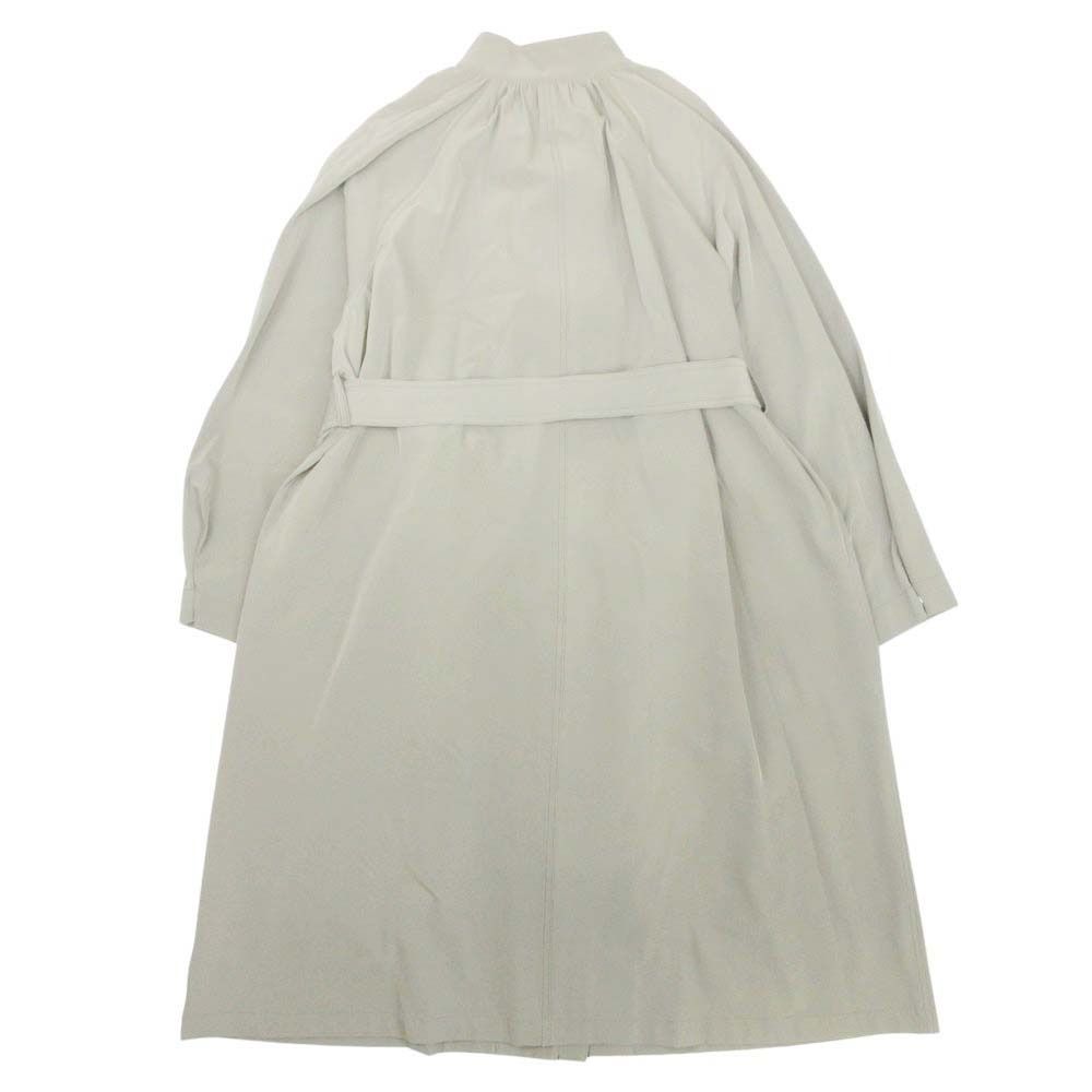 21SS theory セオリー Harbor Twill Ruched Trench ハーバードツイル コート ジャケット アウター P カーキ グリーン レディース 古着