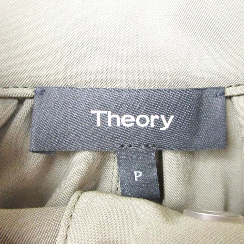  21 SS theory セオリー Harbor Twill Ruched Trench ハーバードツイル コート ジャケット アウター P カーキ グリーン レディース 古着 その他 ジャケット アウター