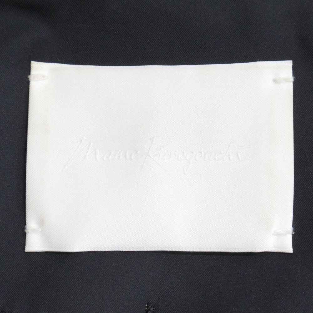 21AW Mame Kurogouchi マメクロゴウチ ナイロン フーデッド コート ジャケット ブルゾン サイズ2 黒 ブラック レディース 古着 GULLKHAN_COM