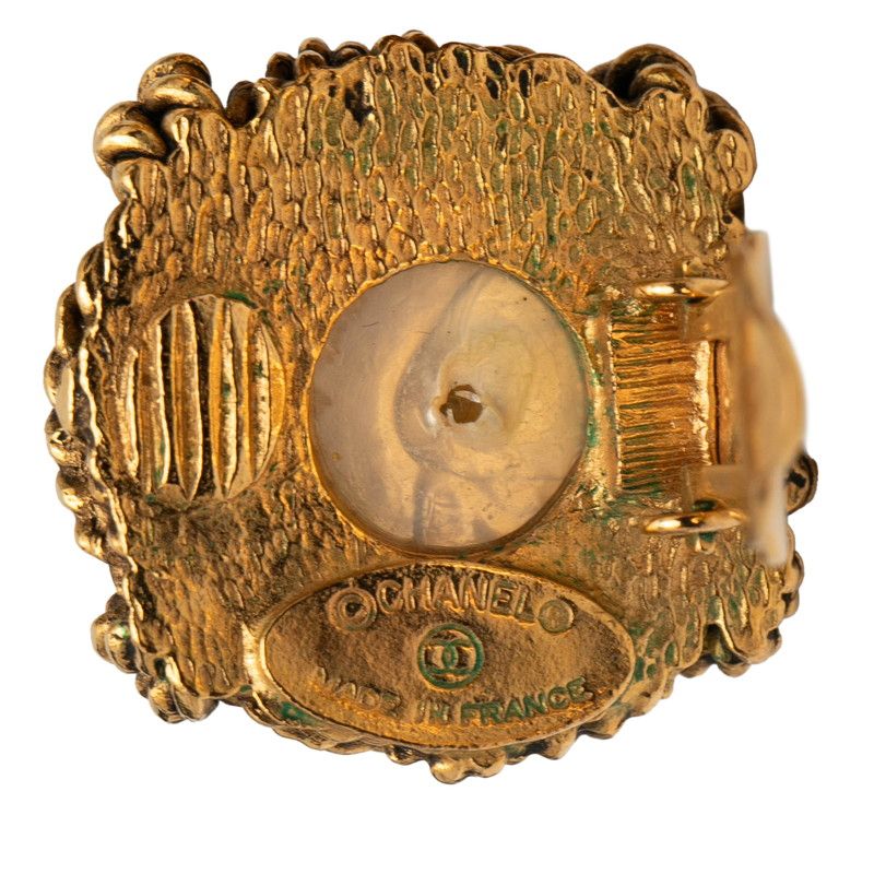 シャネル スクエア ゴールド メッキ フェイクパール レディース CHANEL 1-0237875 FORTGASGNV_COM_BR