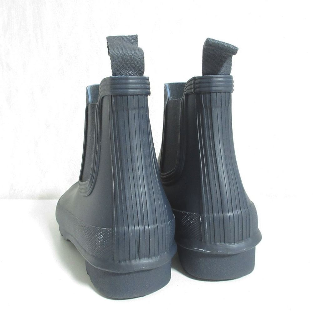 HUNTER ネイビー 長靴 UK 4 HUNTER ハンター レインブーツロング