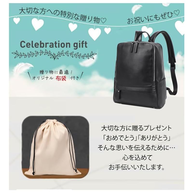 PAOIXEEL リュック レディース 牛革レザー リュックサック 本革 A4 キレイめ 通勤 軽量 大容量 防水 ボックス型 通学 ビジネスリュック オフィス リュックサック NEXPOTALLINN_EU