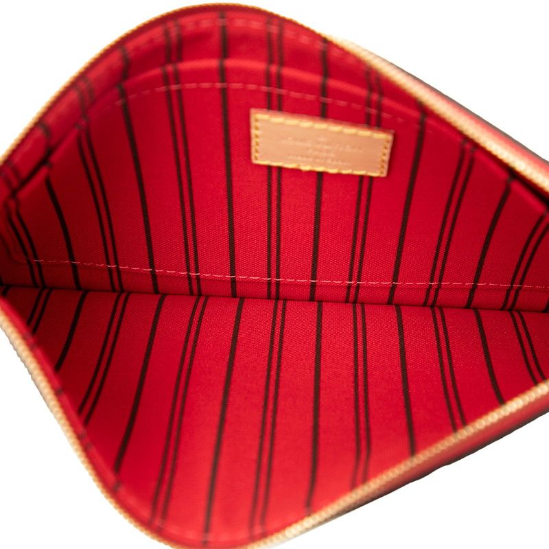 ルイ ヴィトン モノグラム ネヴァーフルMM 付属 ブラウン レッド PVC レディース LOUIS VUITTON 244-38435 DECORATOM_COM_BR