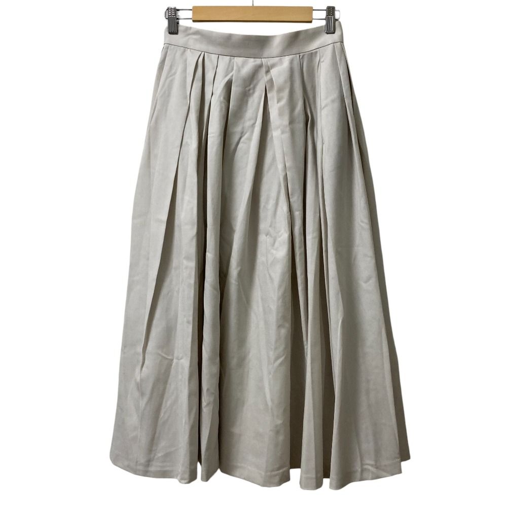 良品 ebure エブール ランダムプリーツ ラップ ロングスカート サイズ