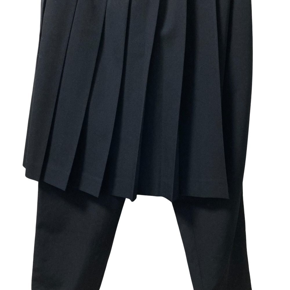 AD2020 COMME des GARCONS コムデギャルソン コムコム プリーツレイヤードパンツ RG-P018 サイズXS ブラック レディース 古着